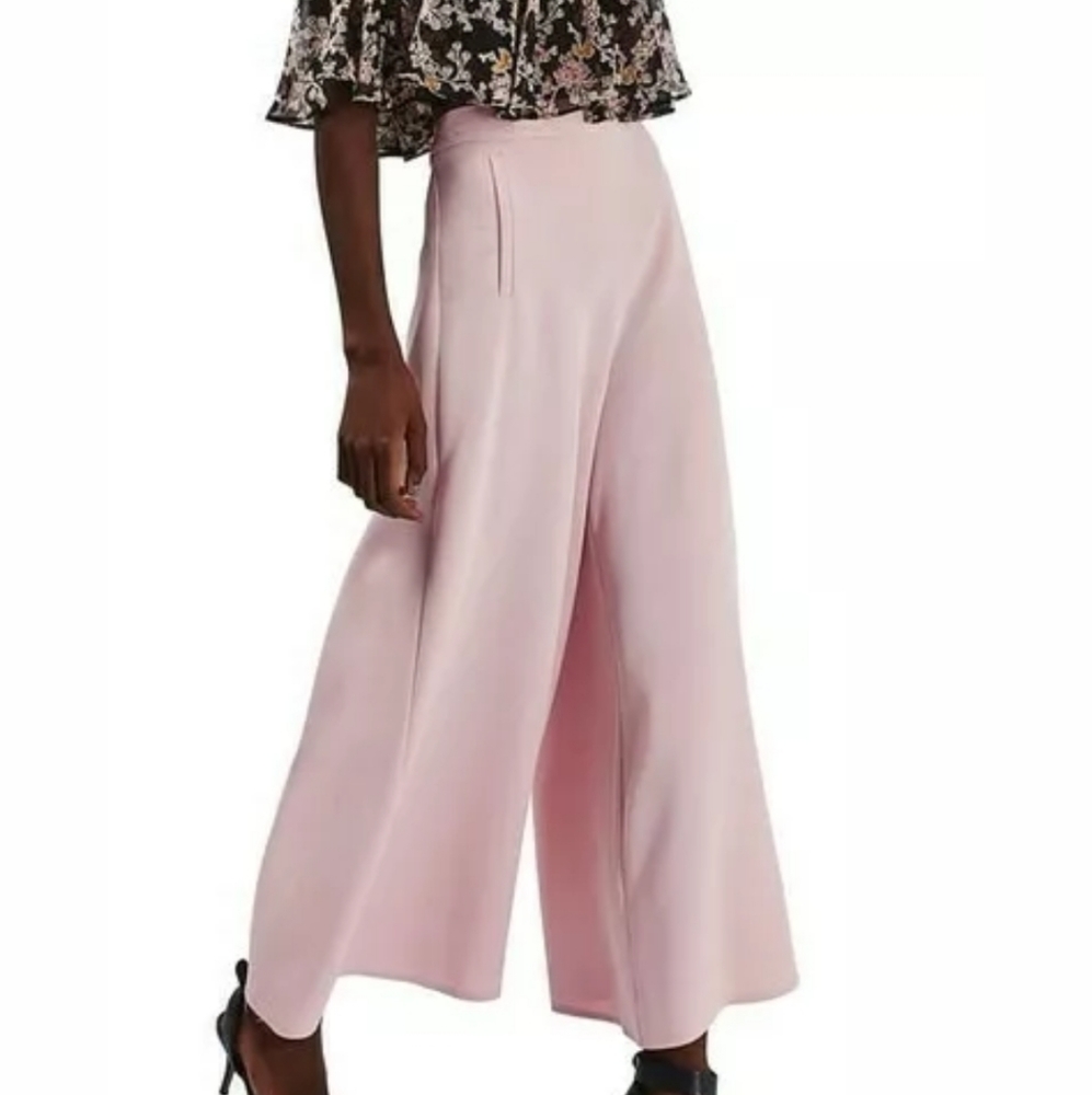 Topshop Wide Leg Blush Pants